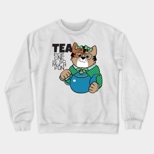 Tea for One is So Much Fun Crewneck Sweatshirt